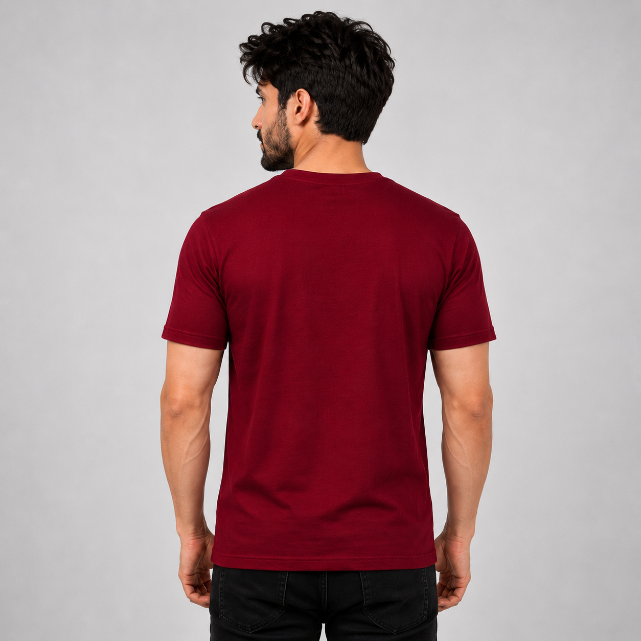 Premium Round Neck Cotton T-Shirt Secondary image