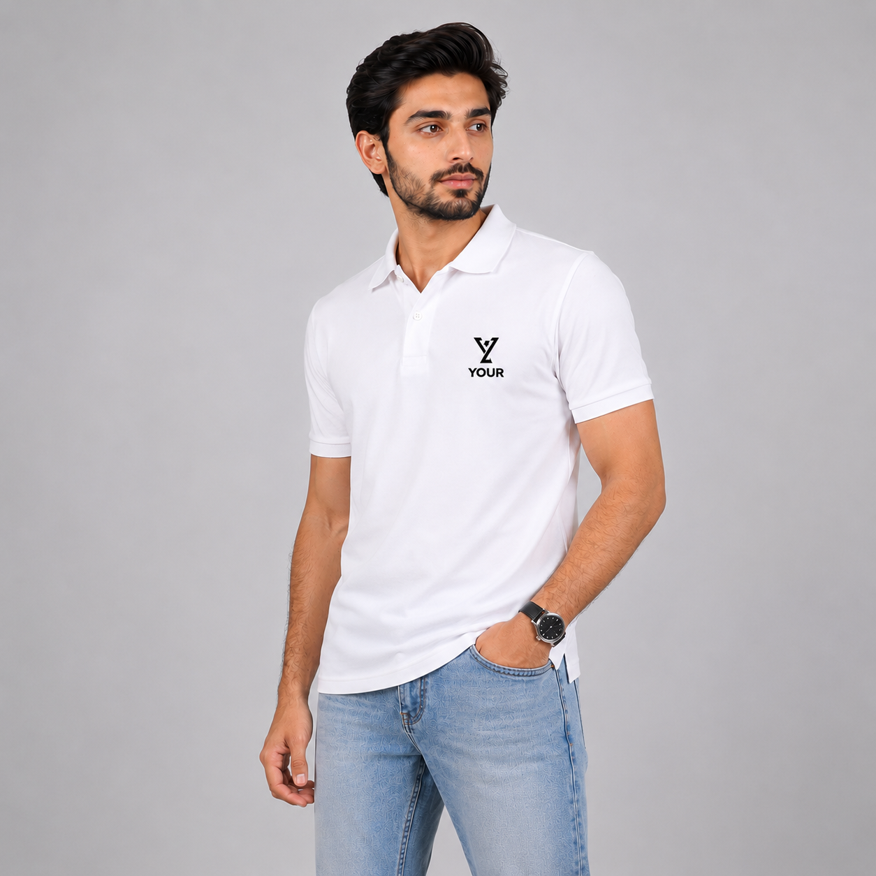 Customized Cotton Polo T-shirt Secondary image