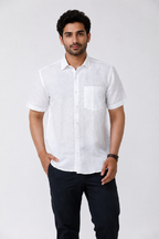Linen Cotton Blend Shirt for Men | Premium Breathable Casual & Formal Shirt