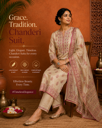 CHANDERI SUITS