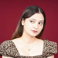 18K Gold Plated Classic Heart Commute Necklace with Elegant Design for Women | Anti-Tarnish, Skin-Friendly & Waterproof