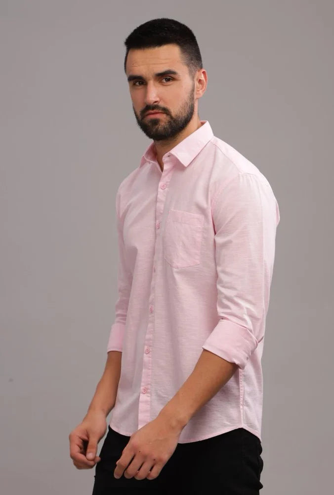 Linen Cotton Blend Shirt for Men | Premium Breathable Casual & Formal Shirt