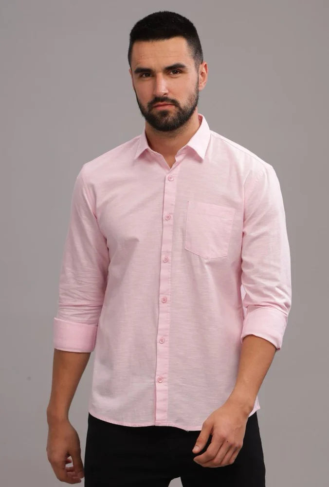 Linen Cotton Blend Shirt for Men | Premium Breathable Casual & Formal Shirt
